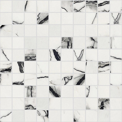 B&W Marble Marble Breach Mat Mosaico  Керамогранит 30x30