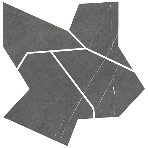 Allure Деко Мозаик Антрацит Противоскользящий  Керамогранит 60x60