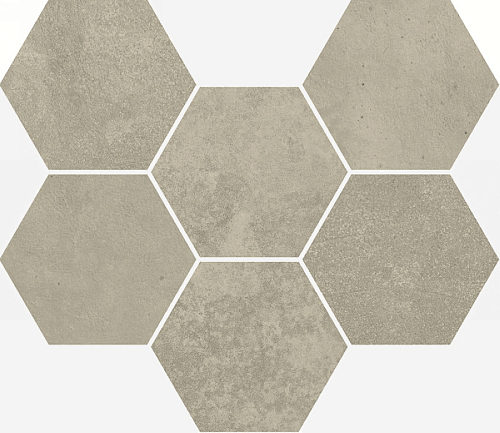 Терравива Greige Mosaico Hexagon Nat  Керамогранит 25x29