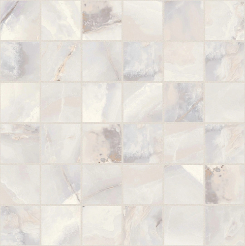 Onyx and More White Onyx Glossy Mosaico Керамогранит 30x30
