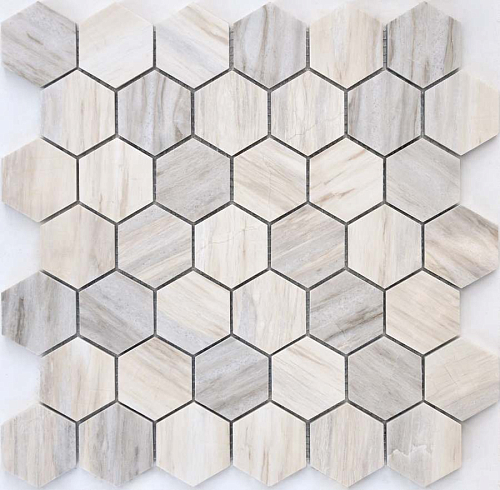 Pietrine Hexagonal Nuvola Rosato Pol Hex 2.3х4  Камень 28.9x29.2